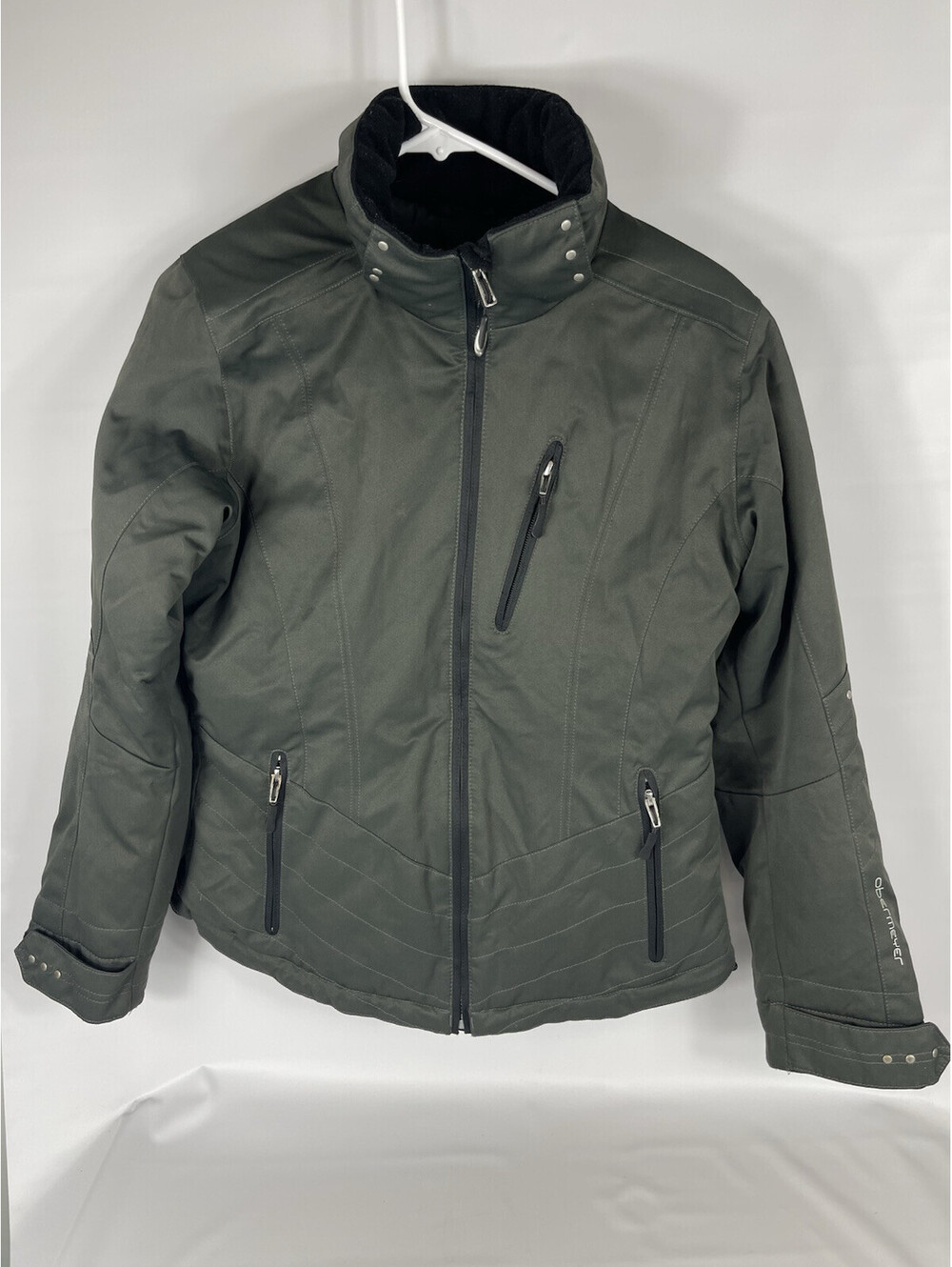 Obermeyer Women's Insulated Ski Jacket Green/Gray Size 6